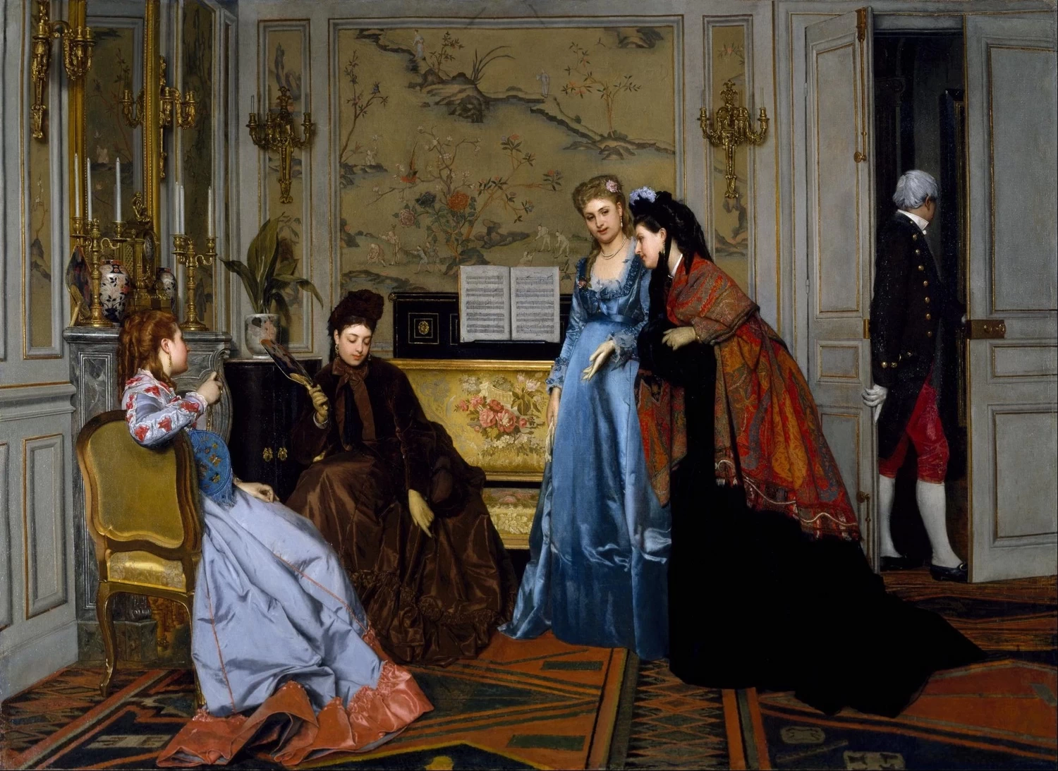 Alfred Émile Stevens - Eleganti figure in un salone, Museum of Fine Arts, Houston